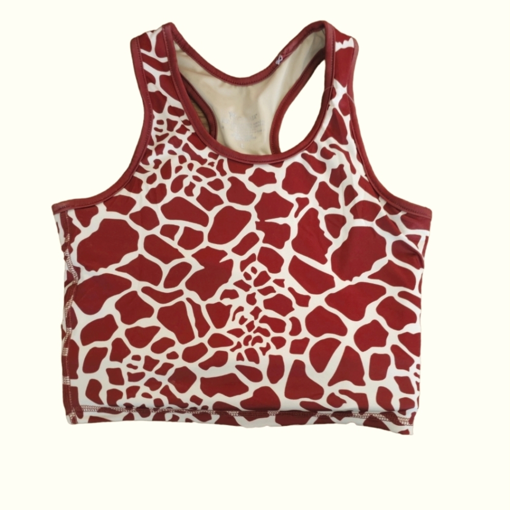 Cheata Equestrian Safari Trotter Bra Ultimate Compression NWT Giraffe Size 2XS‎